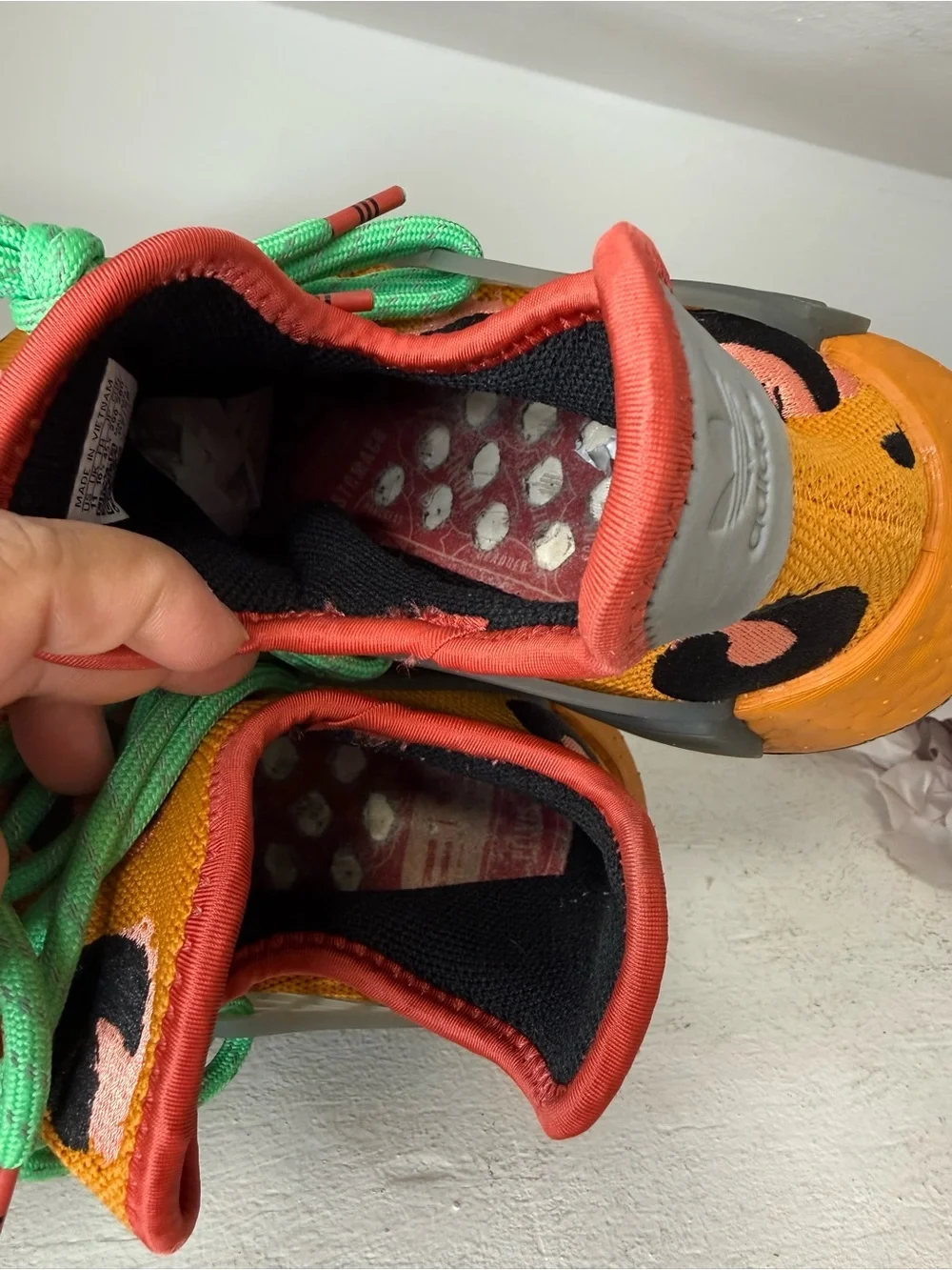 Adidas Pharrel Williams vibrant orange